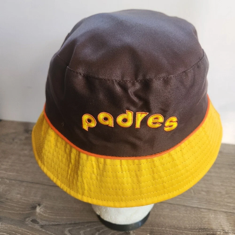 2025 San Diego Padres Bucket Hat‎ Reversible Retro Logos SGA 80s & 90s Logos